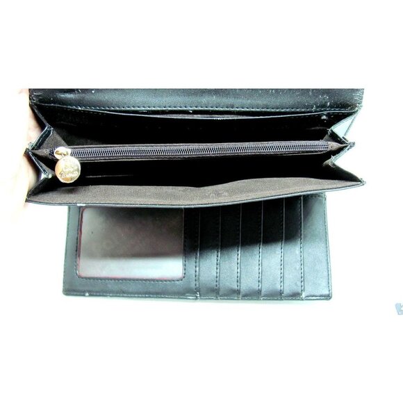 Parlontis Monogrammed Italian Sateen Clutch Wallet - Picture 8 of 12